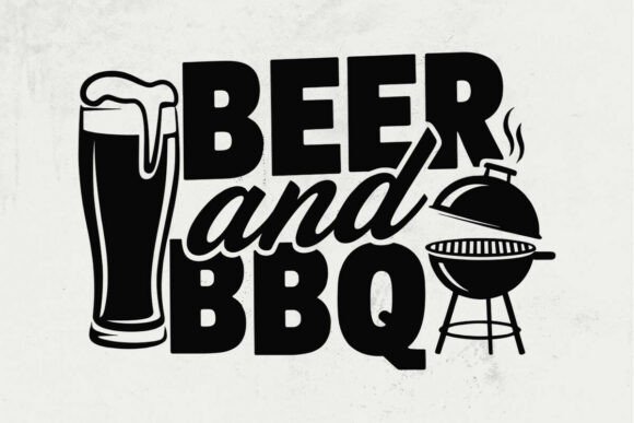 Beer and Barbecue Svg File, Vector Svg for Crafts and Graphics