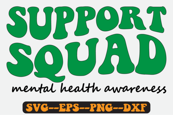 Mental Health Awareness Quote Retro Svg for Graphics & Crafts