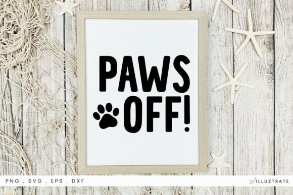 Paws off SVG Clipart for Crafts and Graphics
