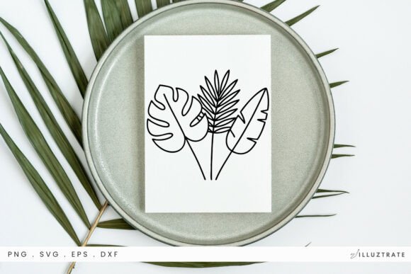Summer Leaves SVG Clipart for Graphics and Crafts in Publishing