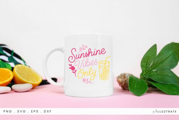 Sunshine Vibes Only SVG Clipart for Graphics and Crafts